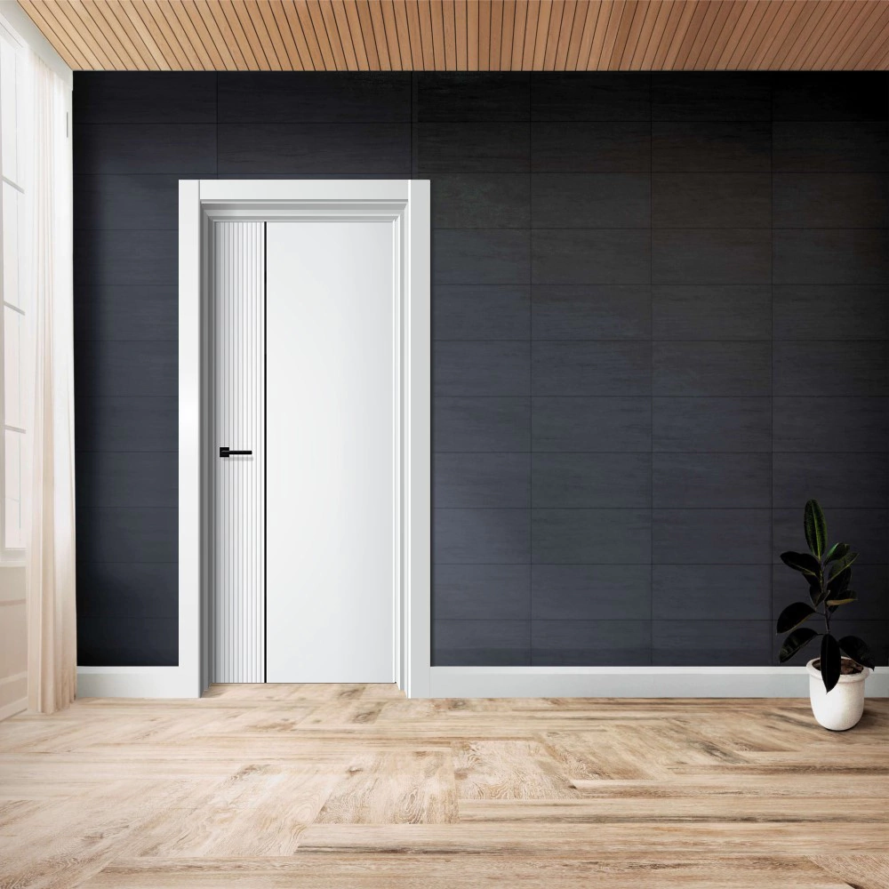 Дверь межкомнатная глухая 2000х800 мм Эмалле ММ-3 Белуччи белая