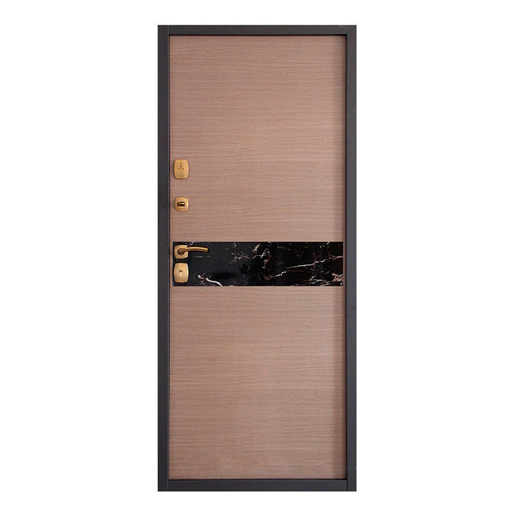 Дверь входная металлическая Аллегро капучино 2050х980х80 мм правая Дверной Континент