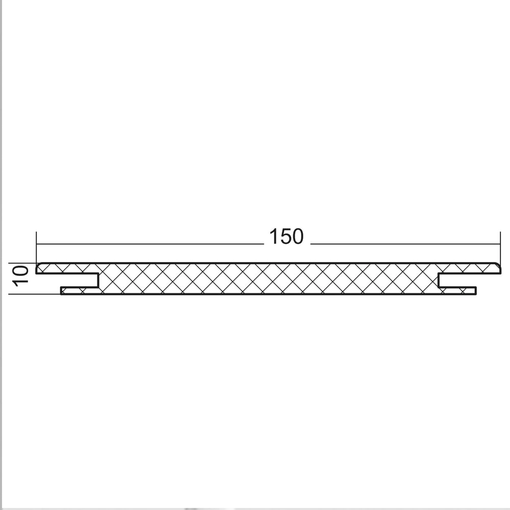 Добор телескопический 2400х150х10 мм эмаль белый (Шеффилд 2,3 м)