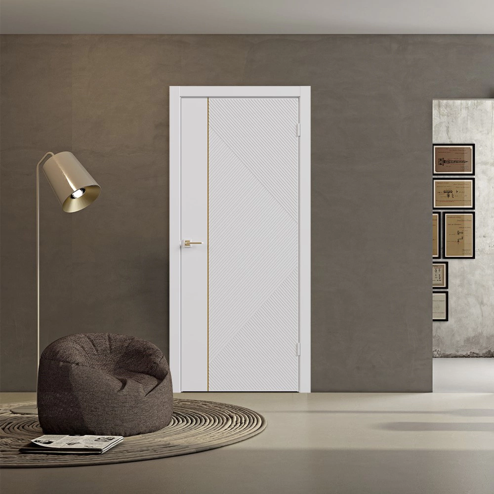 Дверь межкомнатная глухая 2000х800 мм Вива ПВХ Белоснежная шагрень