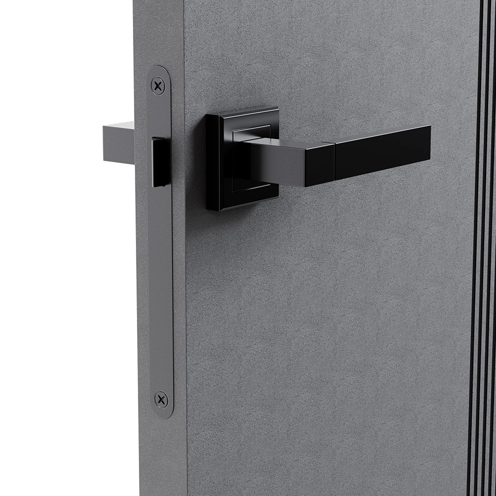 Дверь межкомнатная глухая 2000х600 мм Стиль ПВХ бетон темный