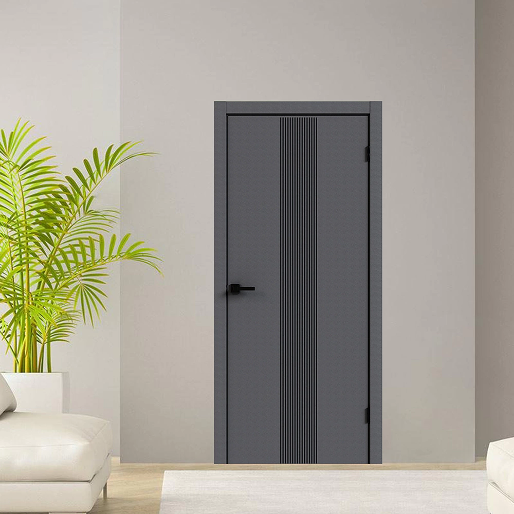 Дверь межкомнатная глухая 2000х600 мм Стиль ПВХ бетон темный