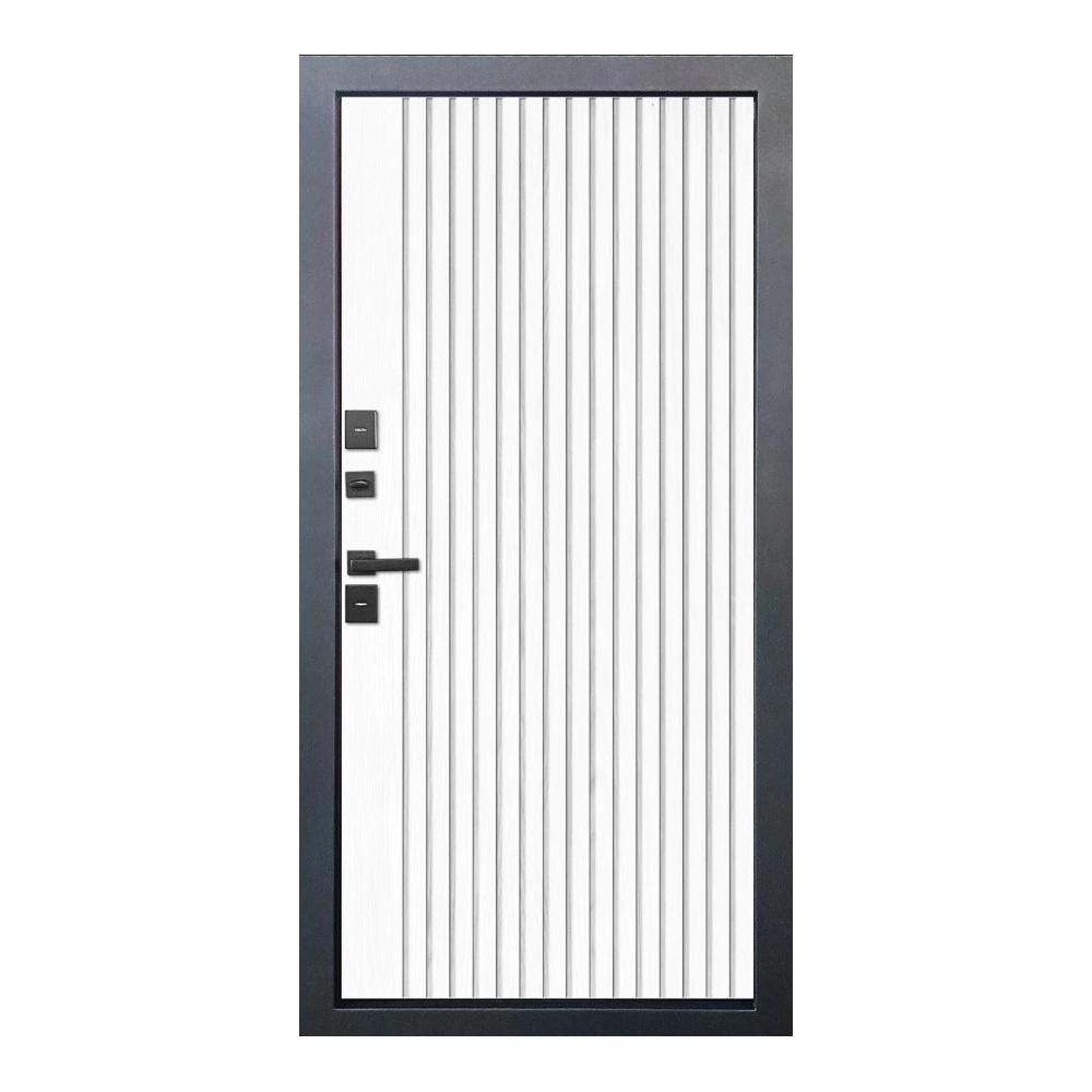 Дверь входная металлическая Протерма Муар винорит патина/белый 2050х960х120 мм левая