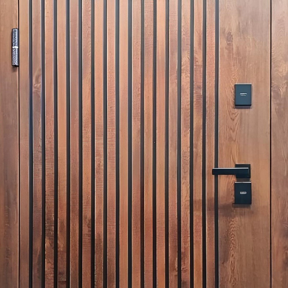 Дверь входная металлическая Протерма Муар винорит патина/белый 2050х960х120 мм левая