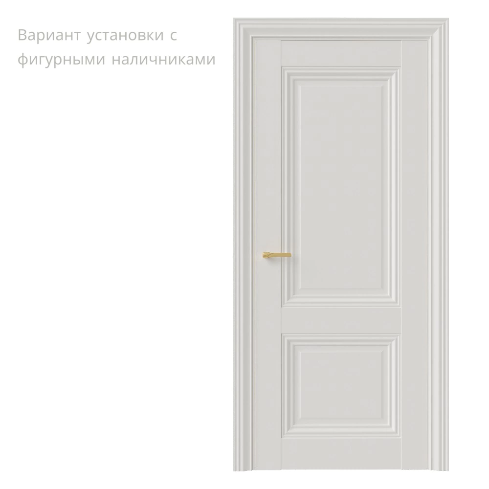 Дверь межкомнатная глухая 2000х700 мм ПЭТ Винтаж VN1 Белый