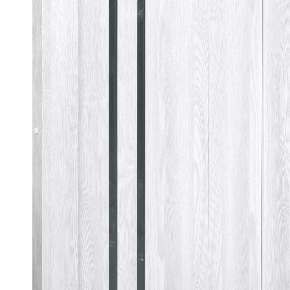 Дверь межкомнатная остекленная ПВХ 2000х800 мм PSK-10 ривьера айс/зеркало