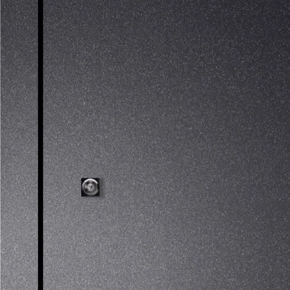 Дверь входная металлическая Тепла-4 Букле черный/Эмалит белый 2050х960х90 мм правая