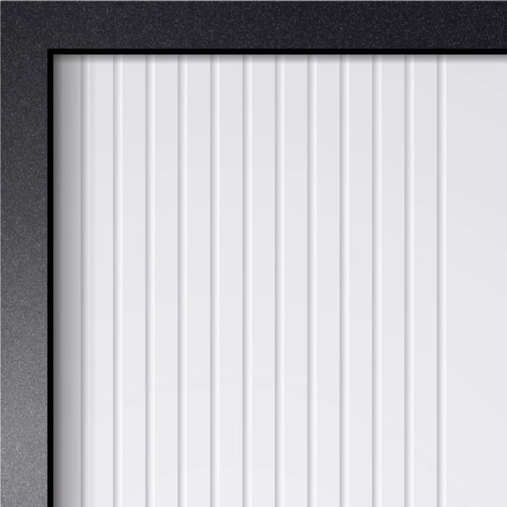 Дверь входная металлическая Тепла-4 Букле черный/Эмалит белый 2050х960х90 мм правая