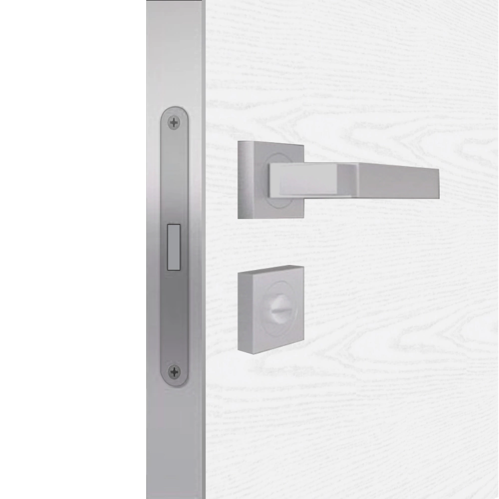 Дверь межкомнатная остекленная 2000х900 мм Маре белый бьянко/черный лакобель