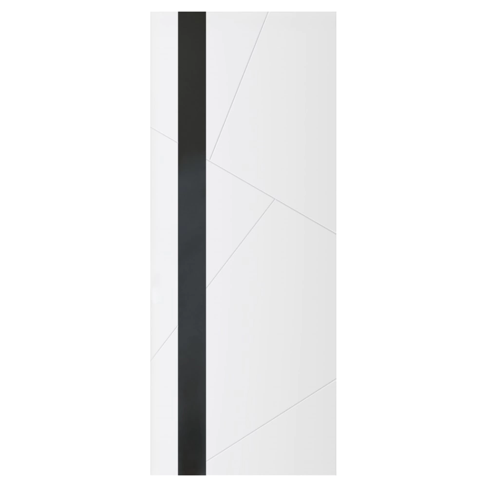 Дверь межкомнатная 2000х700 мм остекленная эмаль белая Линея