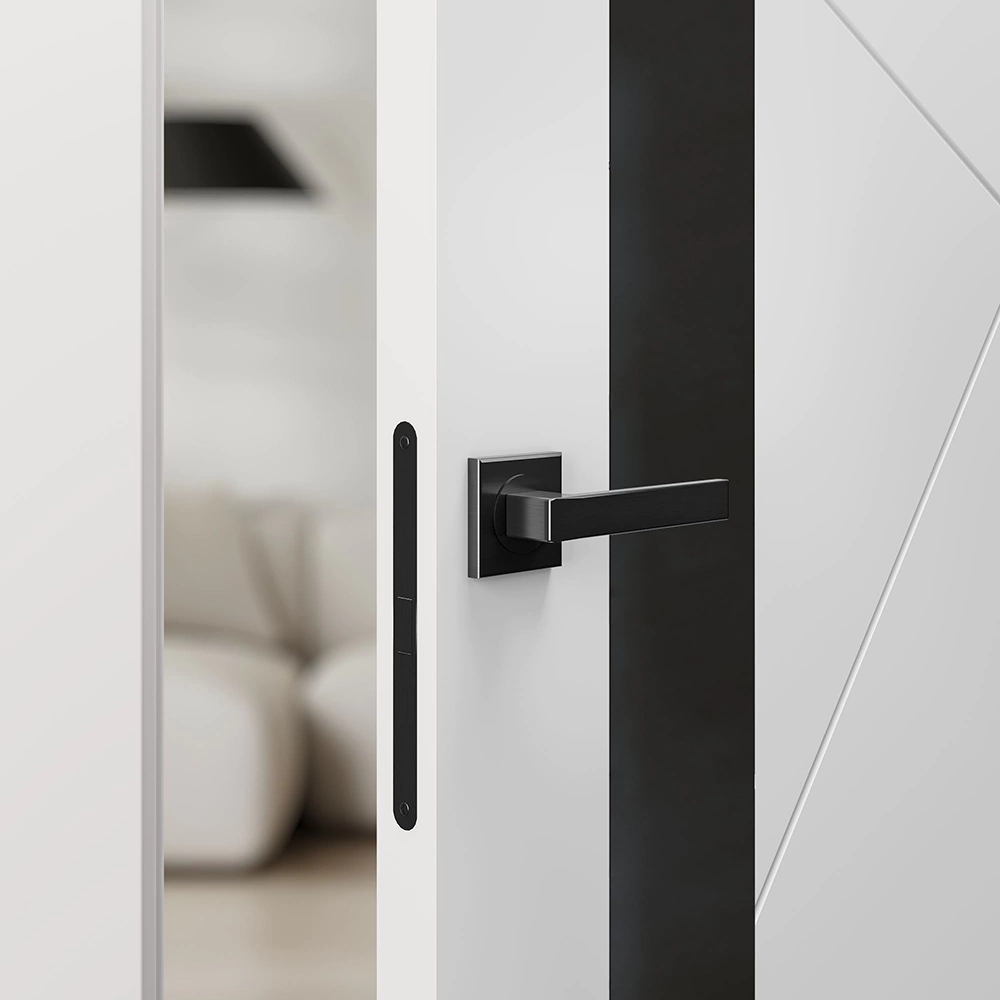 Дверь межкомнатная 2000х800 мм остекленная эмаль белая Линея