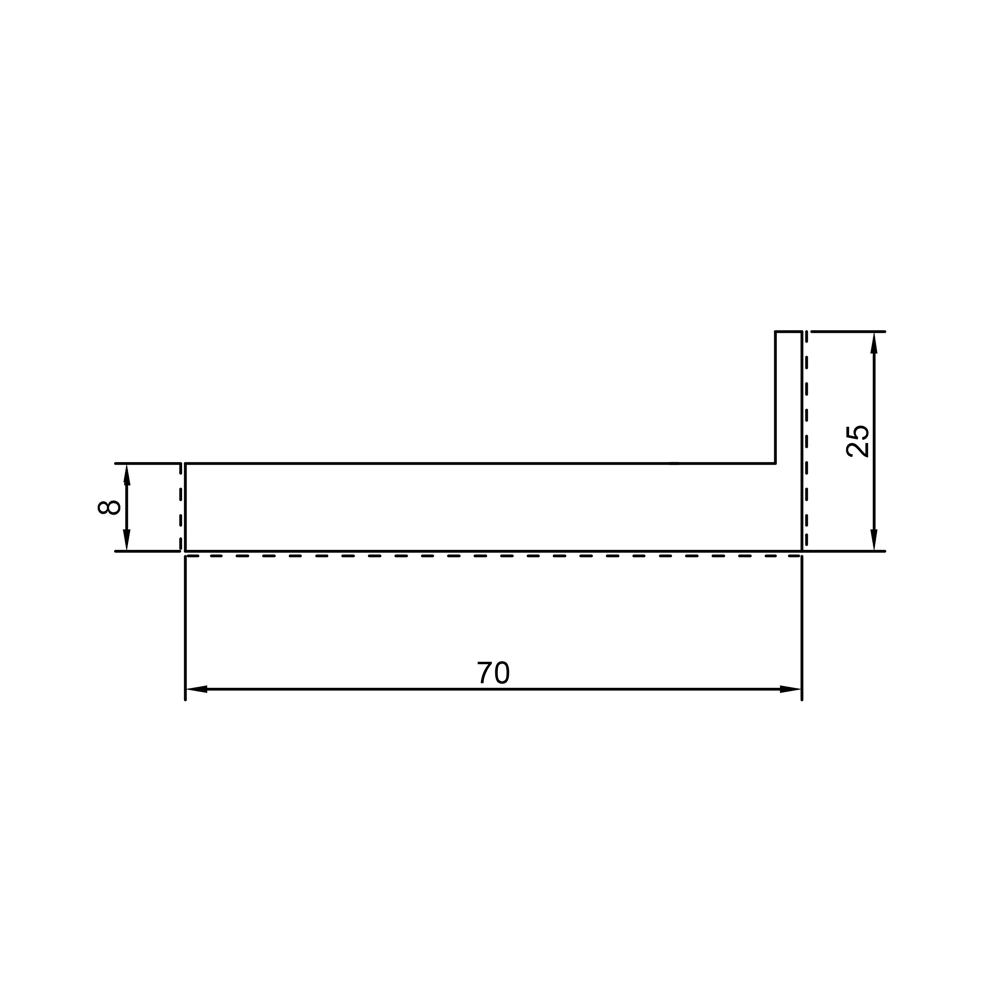 Наличник телескопический для дверей Некст 2200х70х8 мм Муар темно-серый