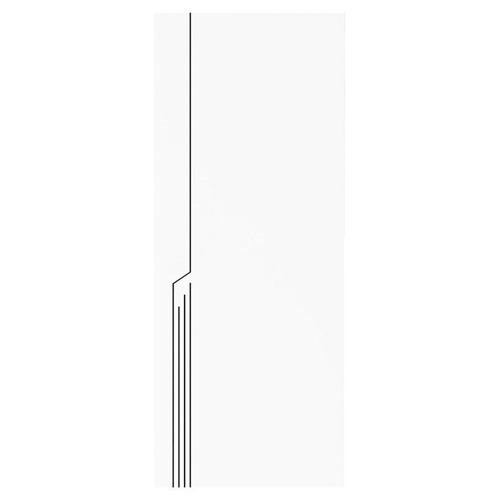 Дверь межкомнатная 2000х600 мм глухая Ли-2 ПЭТ Айс