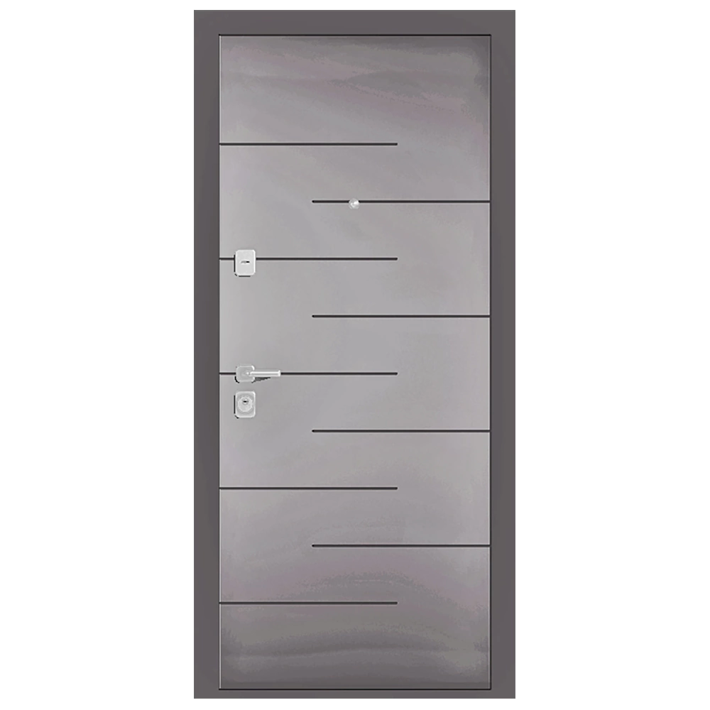 Дверь входная металлическая Гринд Графит софт/Белый софт 2050х960х70 мм правая