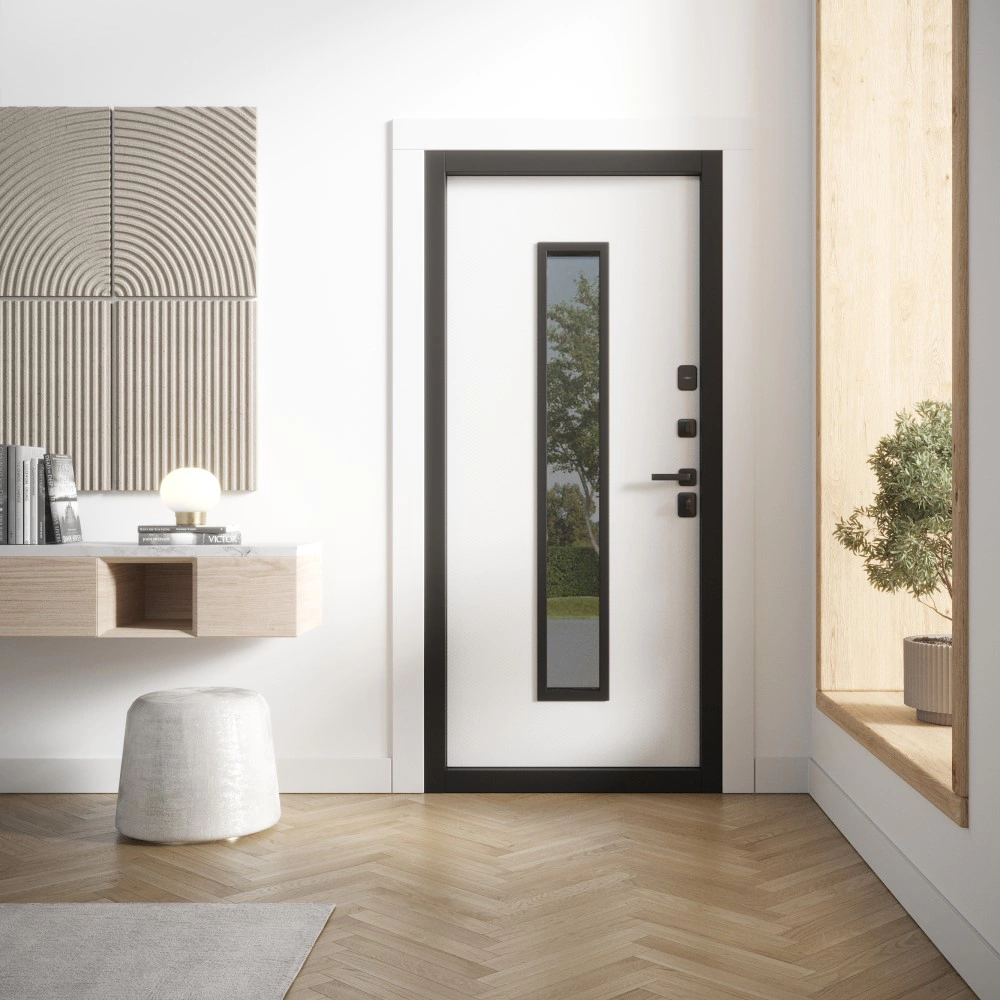 Дверь входная металлическая с терморазрывом 2050х960х110 мм правая Термакс Люми ПРО МАКС