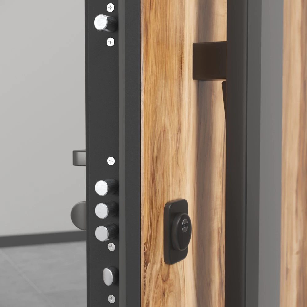 Дверь входная металлическая с терморазрывом 2050х960х110 мм правая Термакс Люми ПРО МАКС