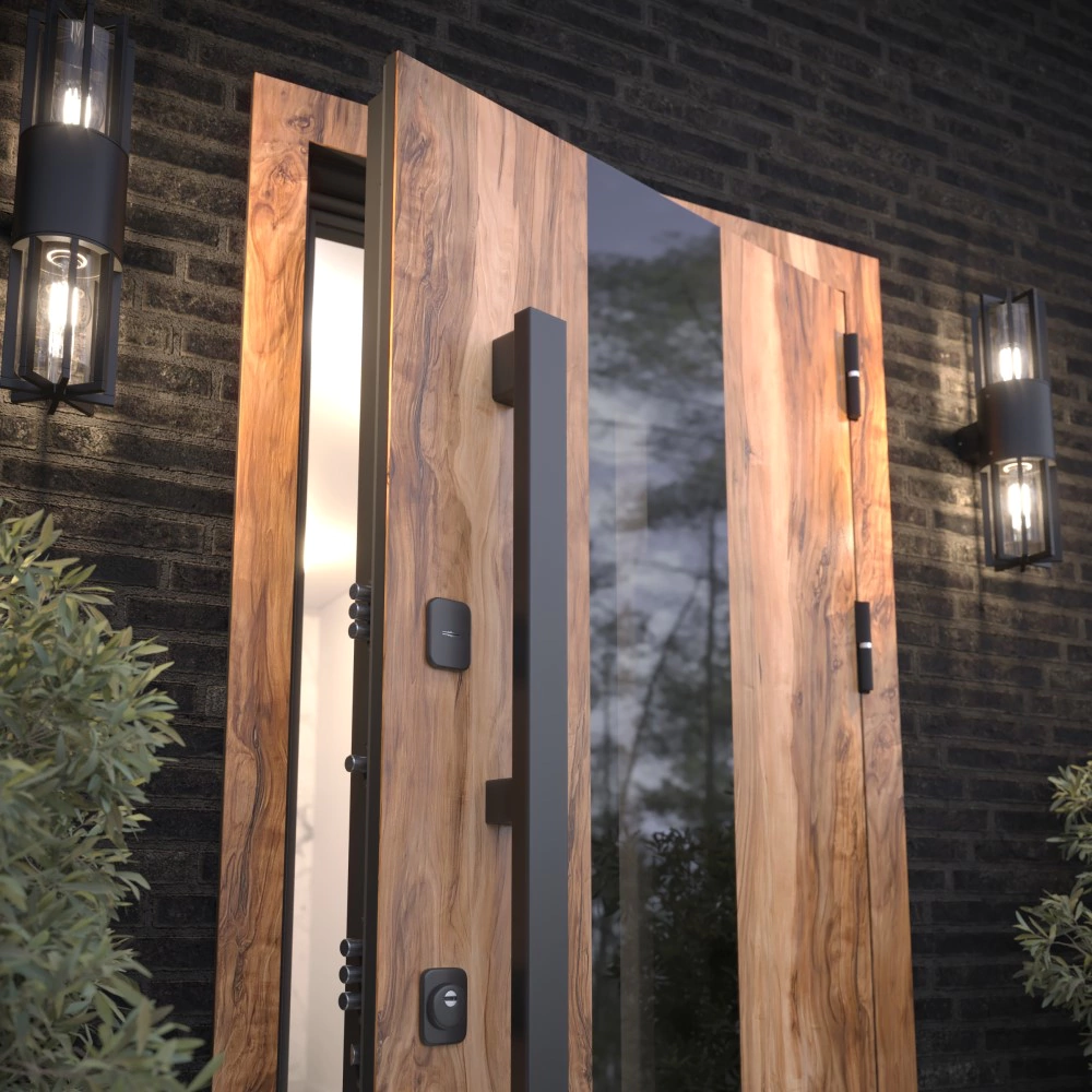 Дверь входная металлическая с терморазрывом 2050х960х110 мм правая Термакс Люми ПРО МАКС