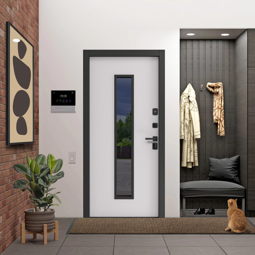 Дверь входная металлическая с терморазрывом 2050х960х110 мм правая Термакс Люми ПРО МАКС