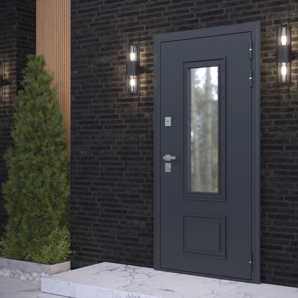 Дверь входная металлическая с терморазрывом 2050х960х102 мм правая Термакс Люми Классик