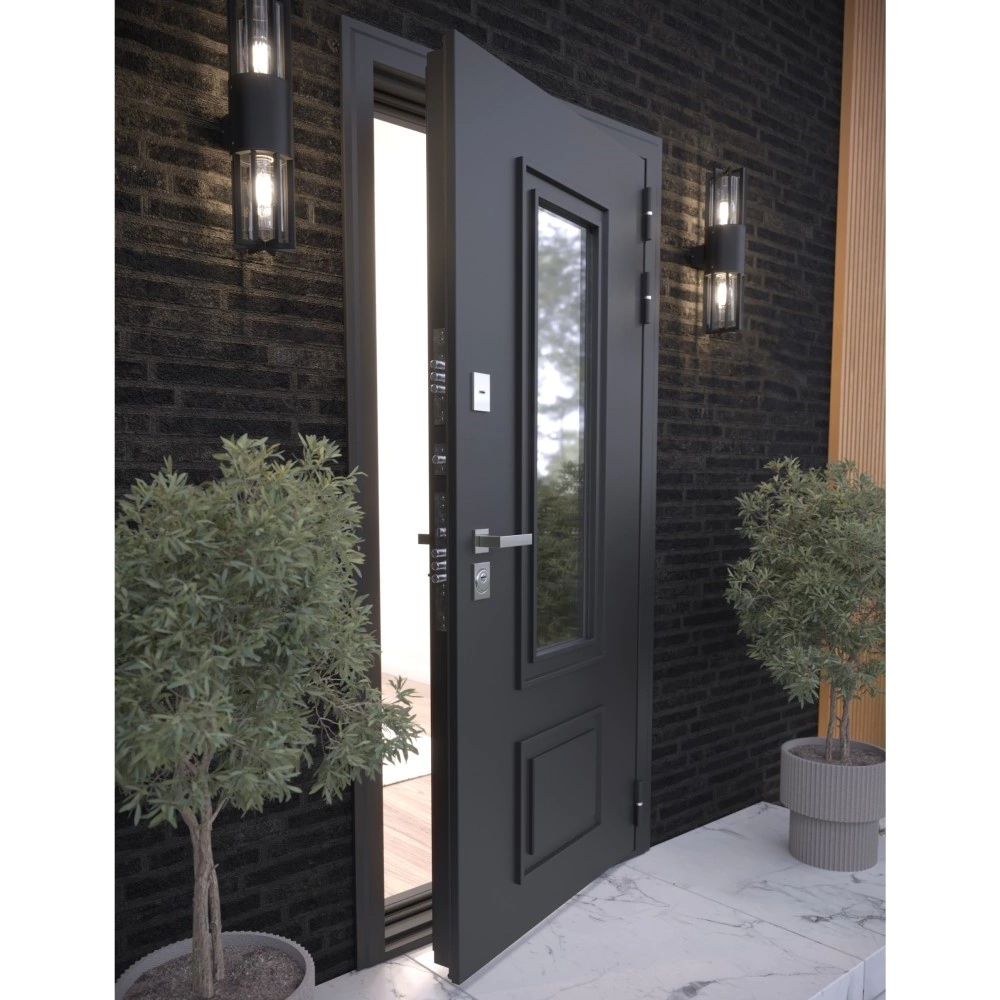 Дверь входная металлическая с терморазрывом 2050х960х102 мм правая Термакс Люми Классик