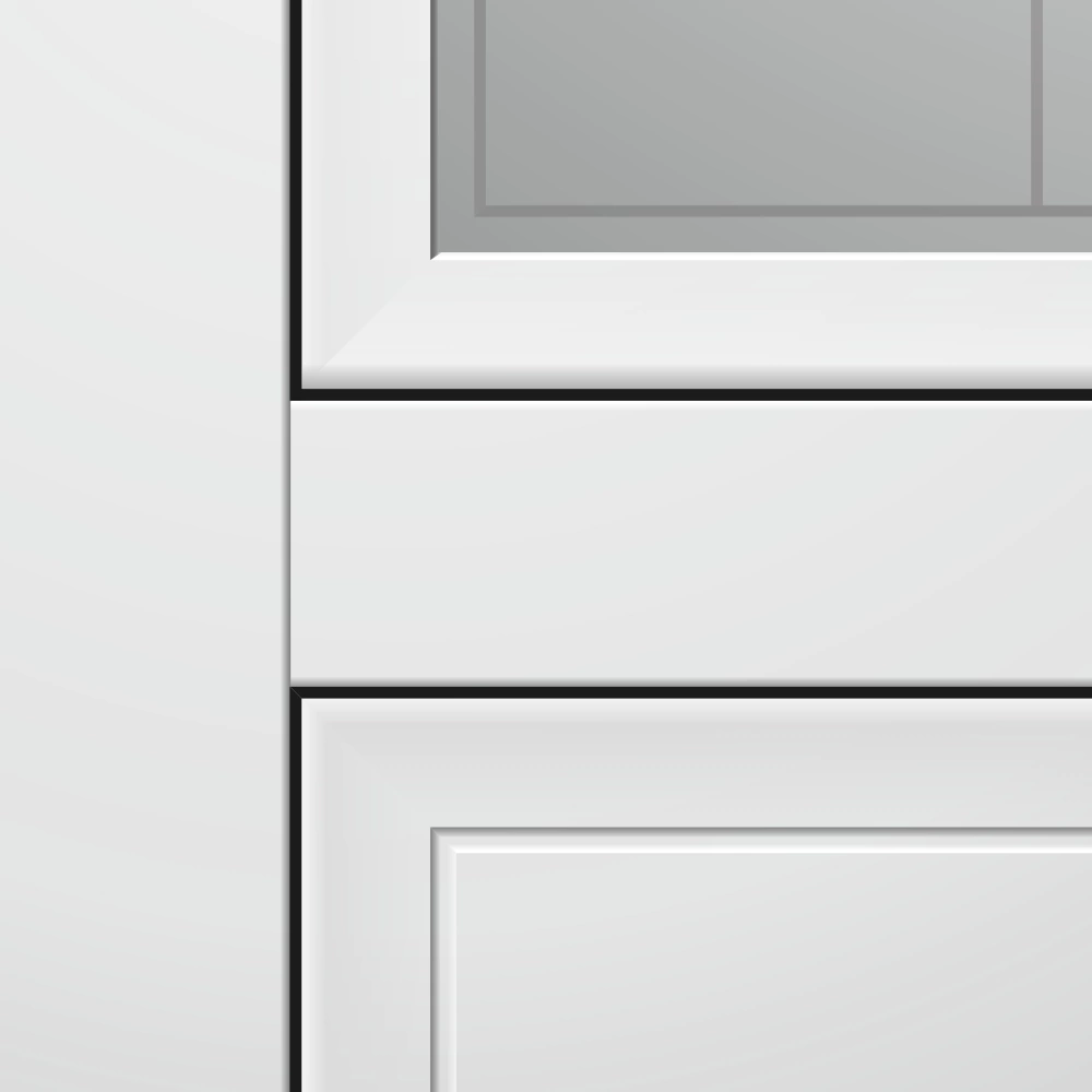 Дверь межкомнатная остекленная 2000х800 мм Севилья белый бархат