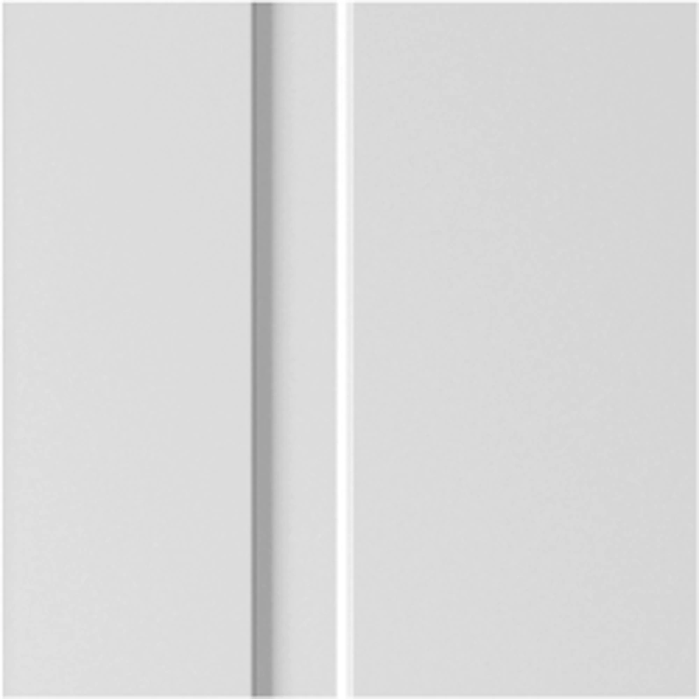 Дверь межкомнатная 2300х800 мм глухая Аура эмаль белая