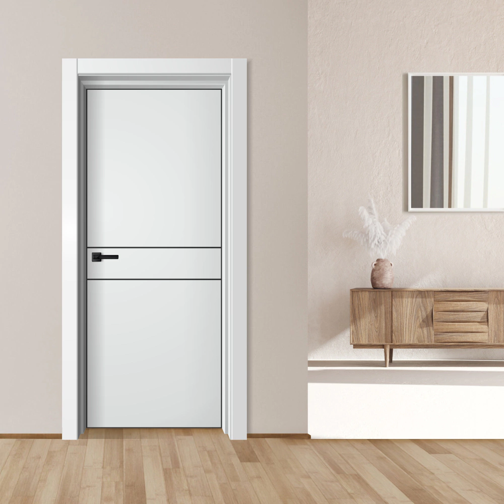 Дверь межкомнатная глухая 2000х700 мм LINE 2 Вайт белая