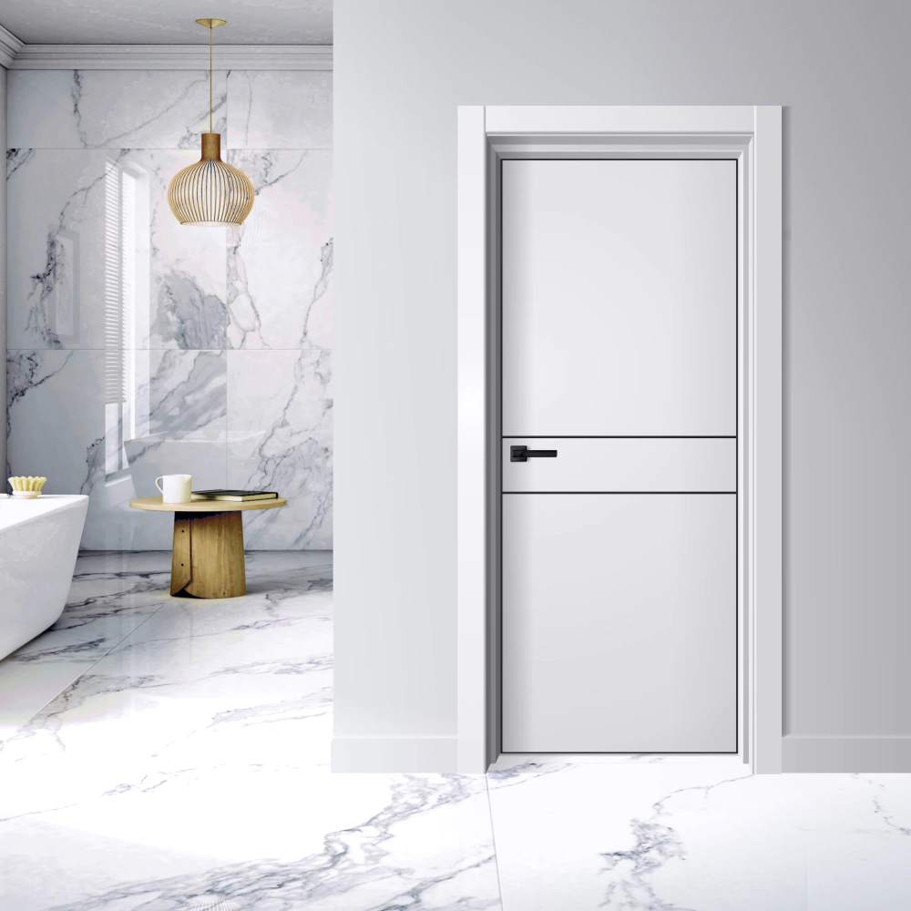 Дверь межкомнатная глухая 2000х700 мм LINE 2 Вайт белая
