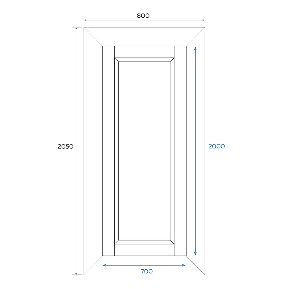 Дверь межкомнатная глухая 2000х700 мм Стиль 4P Кварцит ПЭТ
