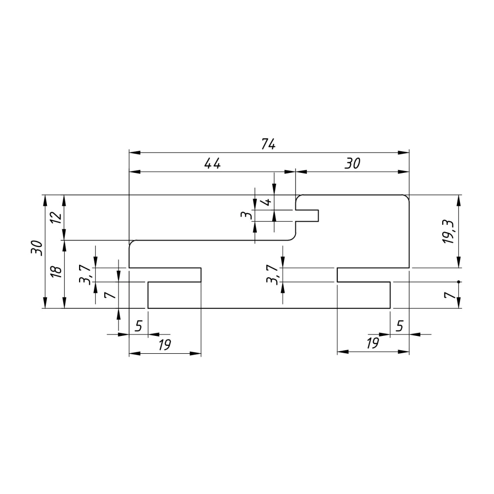 Стойка коробки телескопическая с уплотнителем 2100х74х30 мм 2,5 шт ПЭТ Кварцит (Стиль)