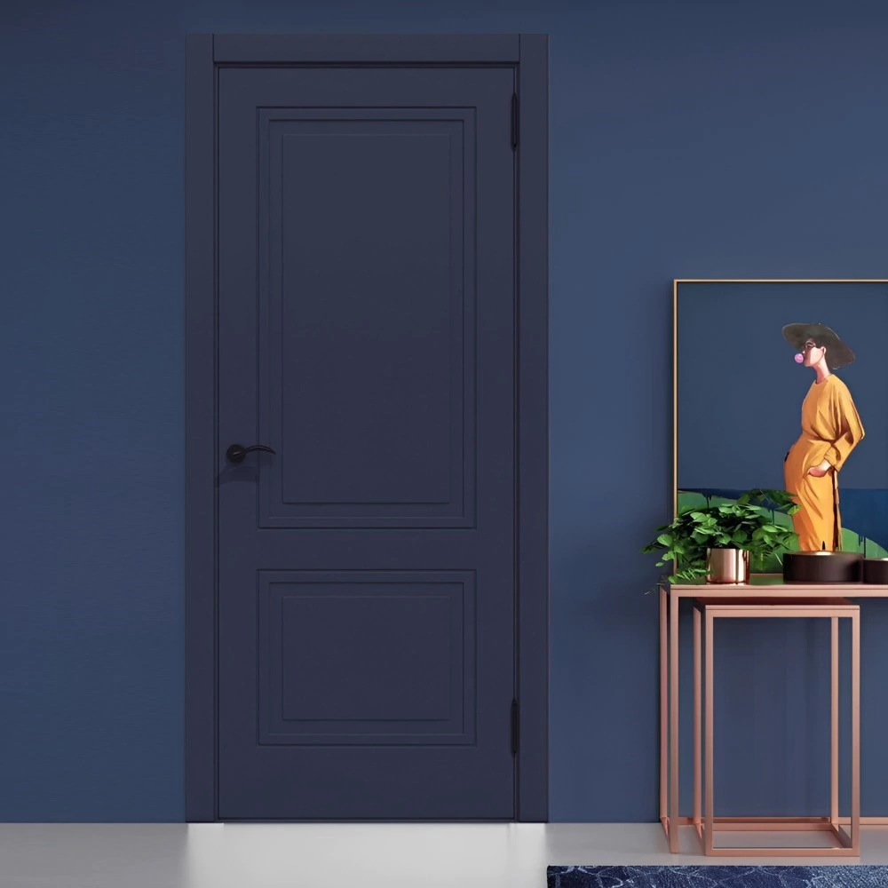 Дверь межкомнатная глухая 2000х600 мм Марсель ДГ полуночный синий Эмалит