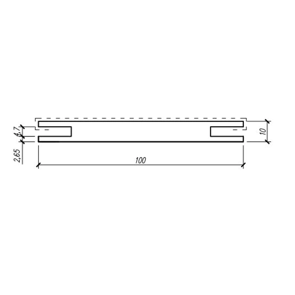 Добор телескопический 2070х100х10 мм ПВХ 3 шт Щербет (Пирамида)