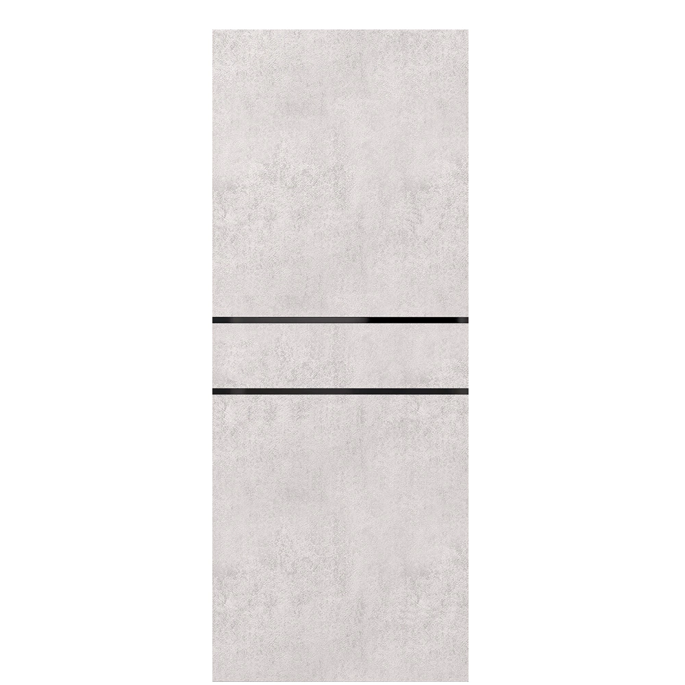 Дверь межкомнатная глухая 70х200 см Ирис ПВХ Бетон светлый