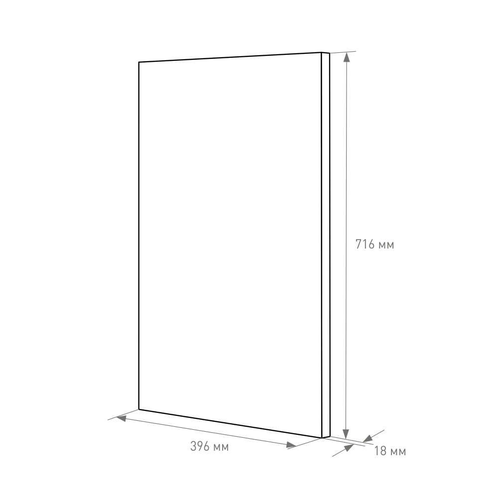 Фасад 716х396 мм Дуб крафт золотой