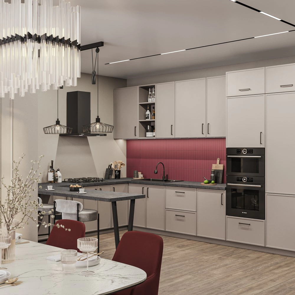 Комплект планок для углового шкафа 720 Квадро фон Фраппучино