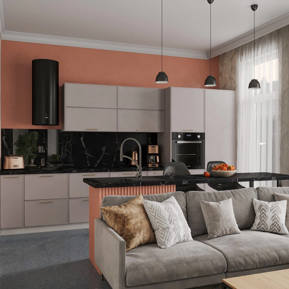 Комплект планок для углового шкафа 720 Квадро фон Фраппучино