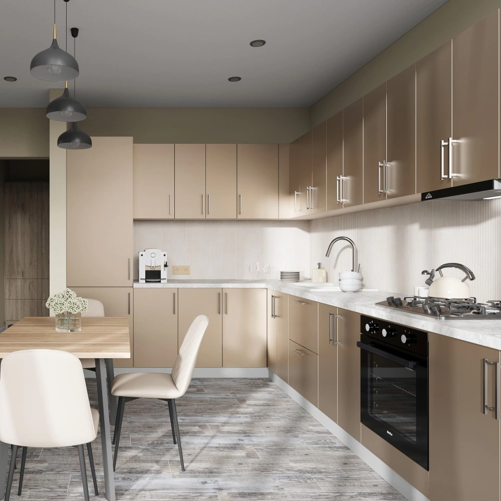 Фасад 356х596 мм Моно спектрум матовый розовый