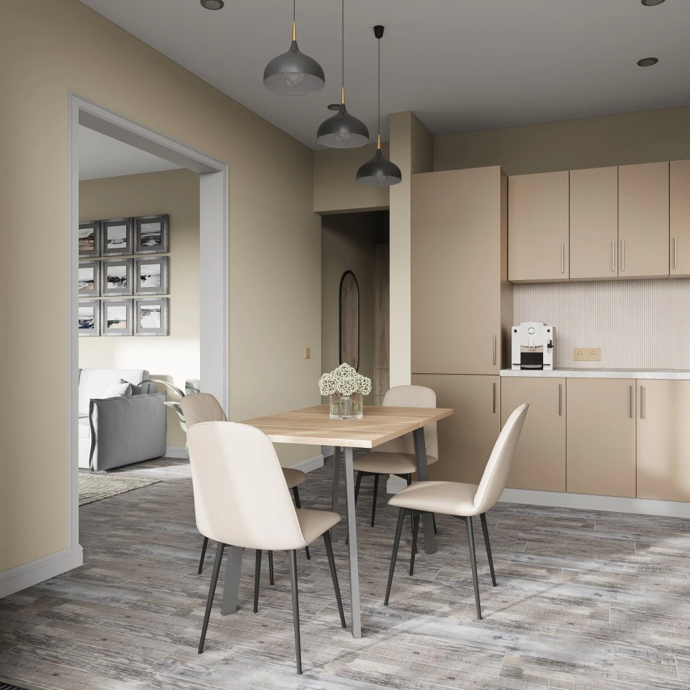 Фасад 916х396 мм Моно спектрум матовый розовый