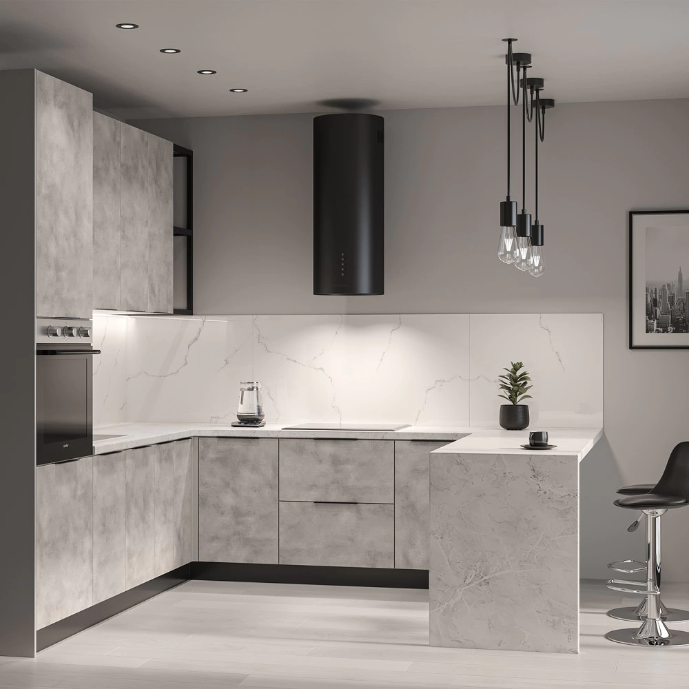 Фасад 196х596 мм Моно светлый бетон