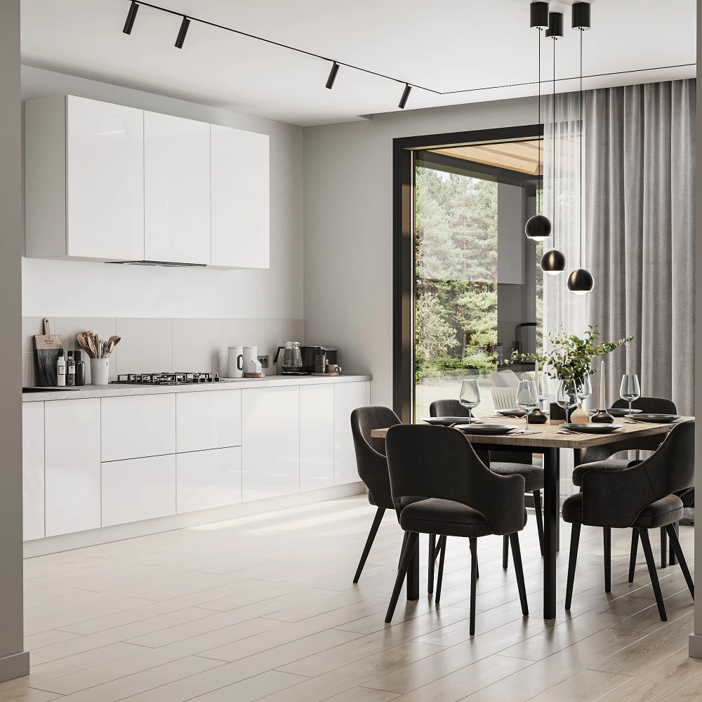 Фальшпанель 920х366 мм Моно светло-серый глянец