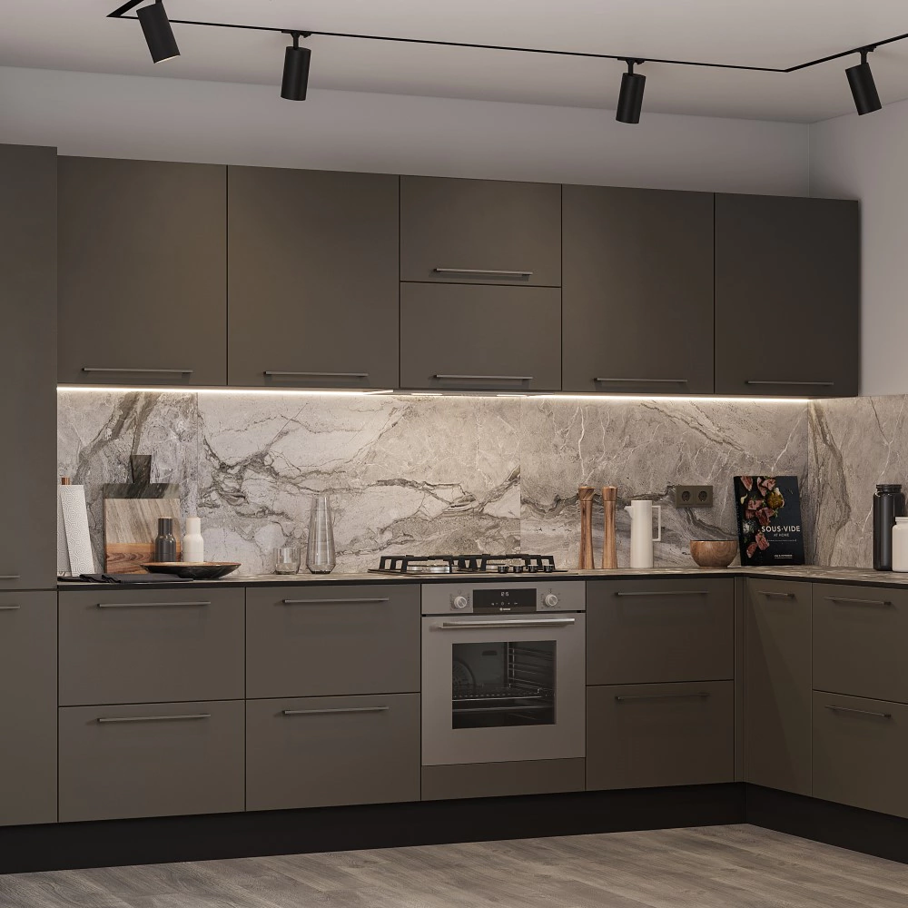 Комплект планок для верхнего углового шкафа 920 мм Моно спектрум матовый темный