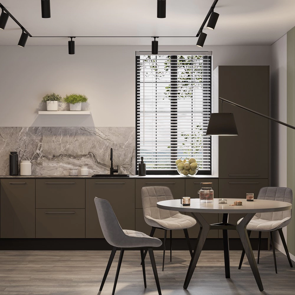 Комплект планок для верхнего углового шкафа 920 мм Моно спектрум матовый темный