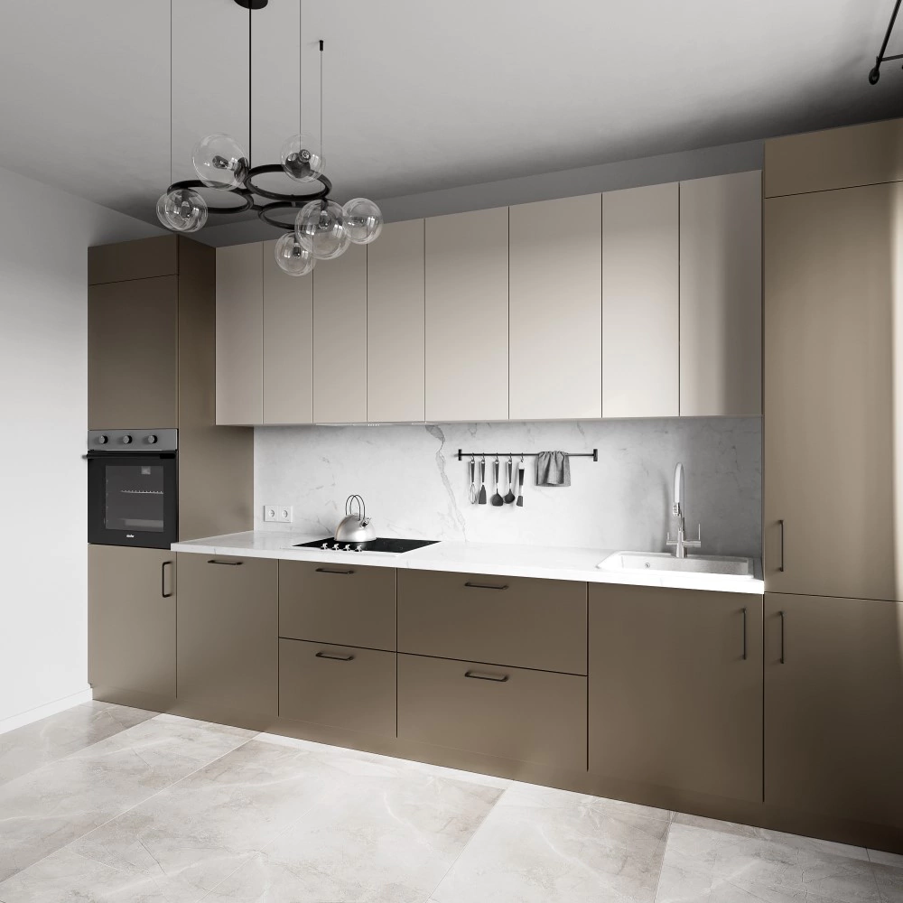 Комплект планок для верхнего углового шкафа 920 мм Моно спектрум матовый темный