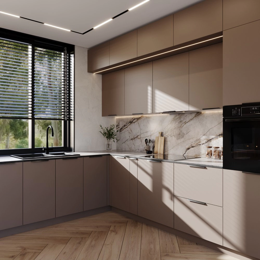 Комплект планок для верхнего углового шкафа 720 Моно Гавана Кофе