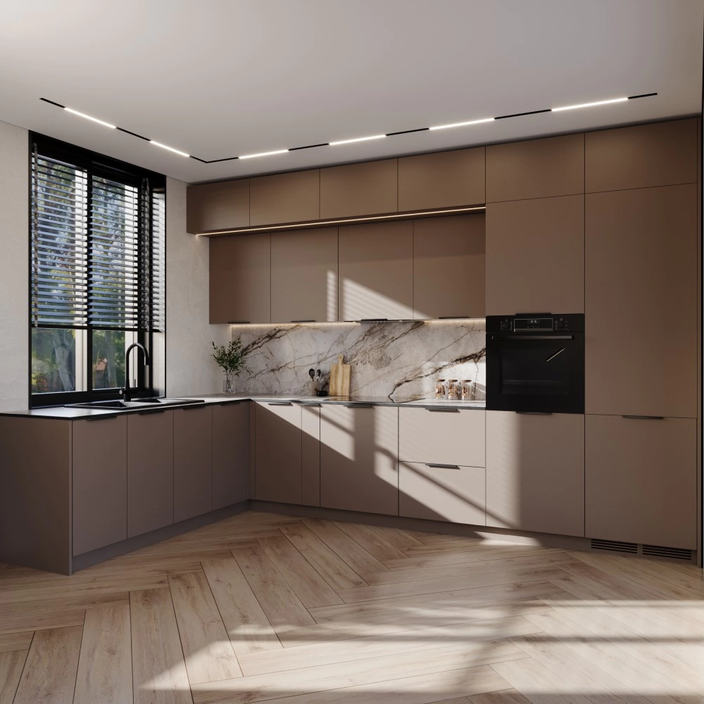 Комплект планок для верхнего углового шкафа 720 Моно Гавана Кофе