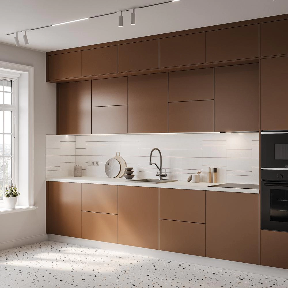 Фасад 916х296 мм Моно Табак