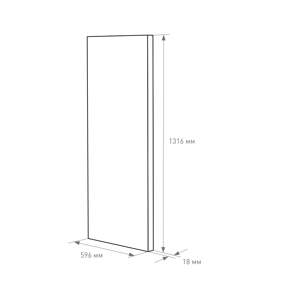 Фасад 1316х596 мм Моно Бордо