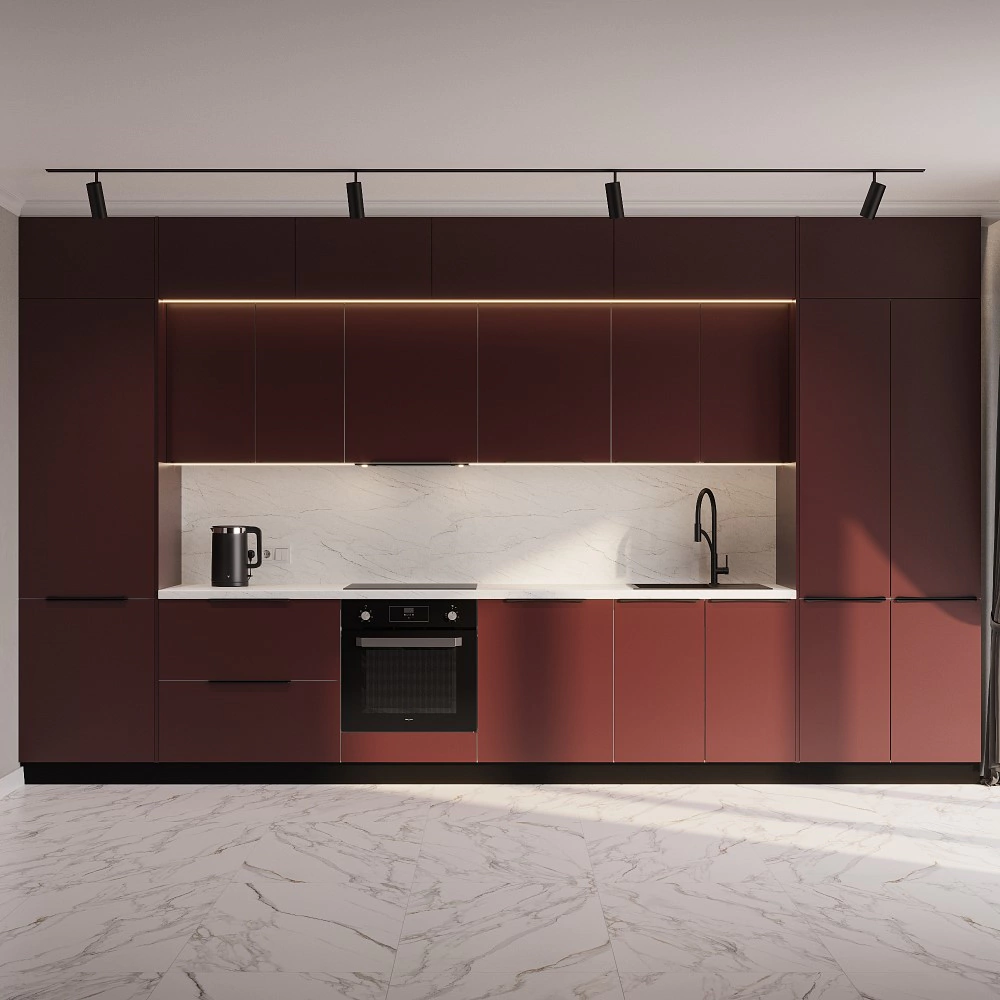 Фасад для выдвижного ящика 176х396 мм Моно Бордо