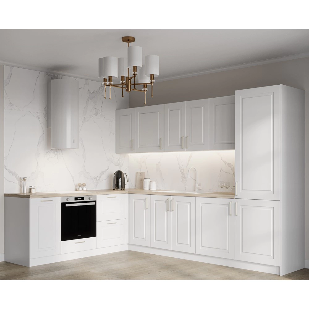 Фасад для выдвижного ящика 176х396 мм Неоклассика Белая