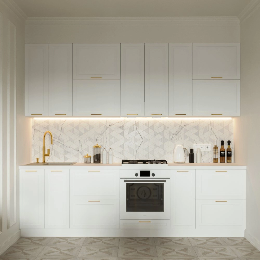 Фасад для выдвижного ящика 176х396 мм Неоклассика Белая